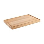 HENCKELS by ZWILLING Kesme tahtası ahşap kesme tahtası, 40 x 27,5 x 2,5 cm, meyve suyu oluğu, çift taraflı kullanılabilir