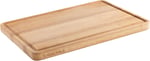 HENCKELS by ZWILLING Kesme tahtası ahşap kesme tahtası, 40 x 27,5 x 2,5 cm, meyve suyu oluğu, çift taraflı kullanılabilir