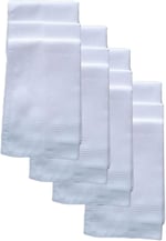 Hepsine Rakip 12 li El Cep Yaka Kumaş Mendil 36x36 Cm 100 Pamuklu TM Beyaz