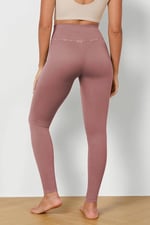 Hepsine Rakip Kadın Yüksek Bel Fitilli Esnek Spor Tayt 4117 Mürdüm L-XL
