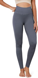 Hepsine Rakip Kadın Yüksek Bel Fitilli Esnek Spor Tayt 4117 Füme L-XL