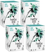 Herby Detox Tea Diyete Destek Detoks Bitki Çayı, 4'lü Paket