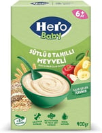 Hero Baby Sütlü 8 Tahıllı Meyveli Kaşık Mama Ekonomik Paket