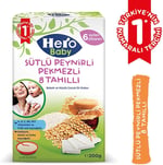 Hero Baby Sütlü 8 Tahıllı Peynirli Pekmezli Kaşık Mama 200 Gr