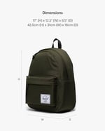 Herschel Classic Su İtici Kumaş Sırt Çantası, 14