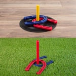 HEY! PLAY! Dış ve İç Mekan Oyunları için Kauçuk At Nalı Oyun Seti - Play'den Bagaj Kapısı, Kamp, Arka Bahçe ve İç Mekan Eğlencesi için Mükemmel! Siyah, 30 x 30 cm