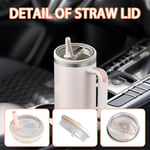 HEYIDAMAI Stanley Cup kapak, 2 adet yedek kapak, 2 pipetli 40 oz bardak için, tekrar kullanılabilir, sızdırmaz ve toz geçirmez stanley kapak, Stanley Cup yedek kapak, Stanley Cup Straw Cover
