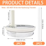 HEYIDAMAI Stanley Cup kapak, 2 adet yedek kapak, 2 pipetli 40 oz bardak için, tekrar kullanılabilir, sızdırmaz ve toz geçirmez stanley kapak, Stanley Cup yedek kapak, Stanley Cup Straw Cover