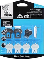 HIGH & MIGHTY 515314 Resim Değer Paketi Kolay Alet İçermeyen Kuru Duvar Sanatı Askıları, Sanat Çalışmaları, Fotoğraflar ve Aynalar, Gümüş, Tek Boyut