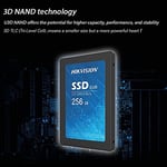 Hikvision SSD E100 256G - Seçenekler: 128 GB, 256 GB, 512 GB, 1024 GB, E100, Nvme
