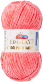 Himalaya Dolphin Baby Kadife İp El Örgü Yünü 80323 Somon