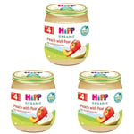 HiPP Organik Armutlu Şeftali Püresi 125 G 3lü paket