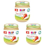 HiPP Organik Armutlu Şeftali Püresi 125 G 3lü paket
