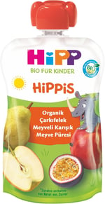 HiPP Organik Çarkıfelek Meyveli Karışık Meyve Püresi 100 gr