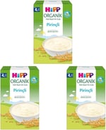HiPP Organik Pirinçli Tahıl Bazlı Ek Gıda 200g 3lü paket