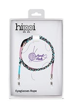 Hippi Water Flower Renkli 70 cm El Emeği Örgülü Özel Tasarım Yapılı Unisex Gözlük İpi Aksesuarı