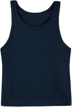 HNX Denim Pamuklu Kalın Askılı Crop Kadın Kısa Atlet Denim M hnxNM330