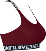 HNX Pamuklu Çıkarılabilir Kaplı LOVE Lastik Halka Detaylı Çapraz Askı Kadın Büstiyer
