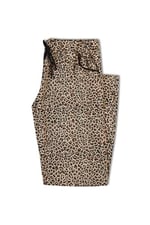HNX Pamuklu Leopar Desen Kadın Pijama Alt Leopar Sarı hnxNM5670