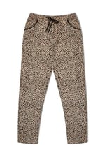 HNX Pamuklu Leopar Desen Kadın Pijama Alt Leopar Sarı hnxNM5670