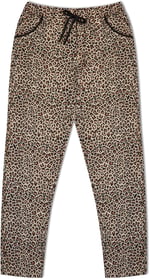 HNX Pamuklu Leopar Desen Kadın Pijama Alt Leopar Sarı hnxNM5670