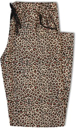 HNX Pamuklu Leopar Desen Kadın Pijama Alt Leopar Sarı hnxNM5670