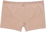 HNX UNDERWEAR 2'li Pamuklu Düz Renk Kadın Boxer Külot Kahve-Vizon L hnxNM6189