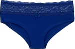 HNX UNDERWEAR Beli Dantelli Yarım Şort Kadın Boxer Külot Saks M hnxNM6085