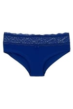 HNX UNDERWEAR Beli Dantelli Yarım Şort Kadın Boxer Külot Saks M hnxNM6085