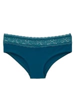 HNX UNDERWEAR Beli Dantelli Yarım Şort Kadın Boxer Külot Petrol L hnxNM6069