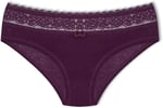HNX UNDERWEAR Beli Dantelli Yarım Şort Kadın Boxer Külot Mor L hnxNM6076