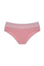 HNX UNDERWEAR Beli Dantelli Yarım Şort Kadın Boxer Külot Pudra L hnxNM6084