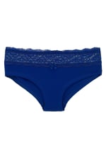 HNX UNDERWEAR Beli Dantelli Yarım Şort Kadın Boxer Külot Saks M hnxNM6085