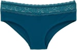HNX UNDERWEAR Beli Dantelli Yarım Şort Kadın Boxer Külot Petrol L hnxNM6069