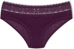 HNX UNDERWEAR Beli Dantelli Yarım Şort Kadın Boxer Külot Mor L hnxNM6076
