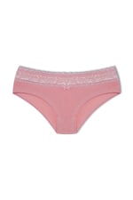 HNX UNDERWEAR Beli Dantelli Yarım Şort Kadın Boxer Külot Pudra L hnxNM6084