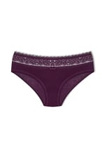 HNX UNDERWEAR Beli Dantelli Yarım Şort Kadın Boxer Külot Mor L hnxNM6076