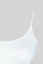 HNX UNDERWEAR Beyaz Pamuklu İnce Askılı Kadın Alıştırma Büstiyeri Beyaz M hnxNM396