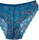HNX UNDERWEAR Çift Renk Dantelli Kadın Külot (Petrol)
