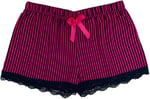 HNX UNDERWEAR Dantel Detaylı Pamuklu Kadın Şort Fuşya XXL hnxNM5646
