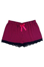 HNX UNDERWEAR Dantel Detaylı Pamuklu Kadın Şort Fuşya XXL hnxNM5646