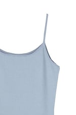 HNX UNDERWEAR Pamuklu Fitilli Dokulu İnce Askılı Kadın Atlet (Navy, L)