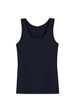 HNX UNDERWEAR Pamuklu Kalın Askılı Kadın Atlet (Lacivert, XL)