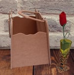 Hobi 90069 Dekoratif Bayan Çantası Ahşap MDF HAM El Yapımı