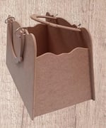 Hobi 90069 Dekoratif Bayan Çantası Ahşap MDF HAM El Yapımı