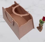 Hobi 90069 Dekoratif Bayan Çantası Ahşap MDF HAM El Yapımı