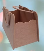 Hobi 90069 Dekoratif Bayan Çantası Ahşap MDF HAM El Yapımı