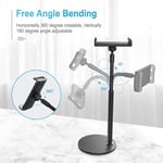 Hobimtek HT-45 Metal Cep Telefonu ve Tablet Standı Döner Başlıklı 360 Derece Döner 4,7-10,5 inch Uyumlu