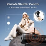 hohem Mic-01 Kablosuz Yaka Mikrofonu, Anında Eşleştirme, DSP Gürültü Engelleme, 20 Saat Pil Ömrü, PC Android Kamera Gimbal için Mini Mikrofon, Video Kaydı/Röportaj, 2 TX+1 RX+Şarj Kutusu