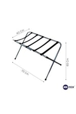 HOLTECH Metal Valizlik Katlanır Bavulluk Otel Tipi Valiz Sehpası METALİK